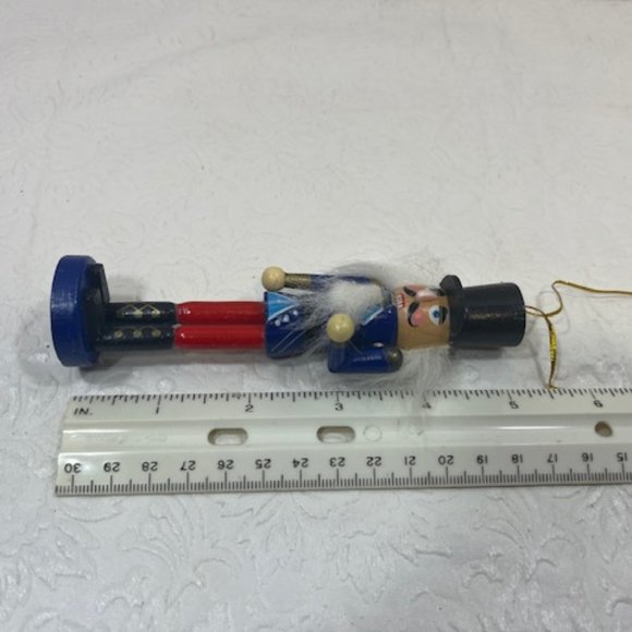 Wooden Toy Soldier Nutcracker Christmas Ornament 5" - Picture 3 of 8